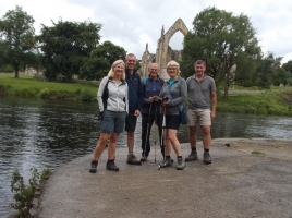 Bolton Abbey - The first nine mile walk along the valley. 