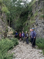Conistone Dib - The gorge narrows and it�s quite a pull to the top
