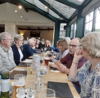 A welcome meal out at the site restaurant - Great evening